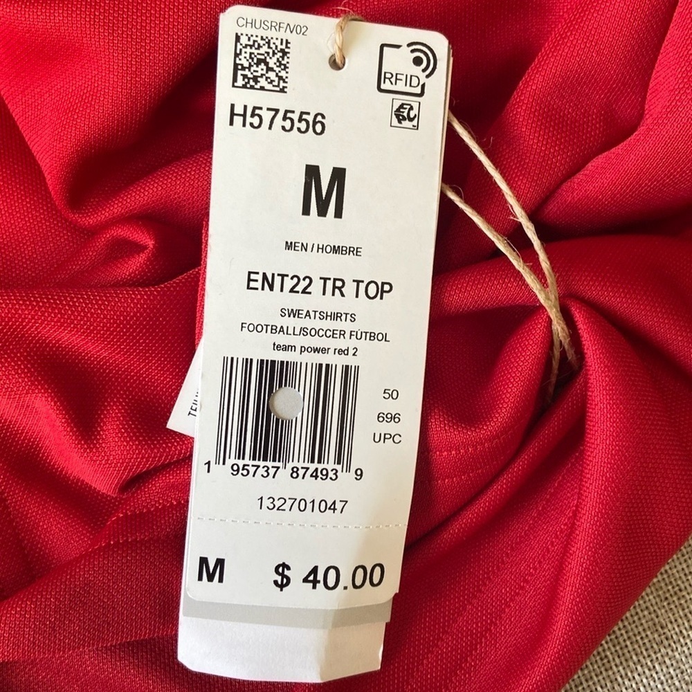 NWT Men’s Red Adidas Pullover - Medium - Picture 6 of 8